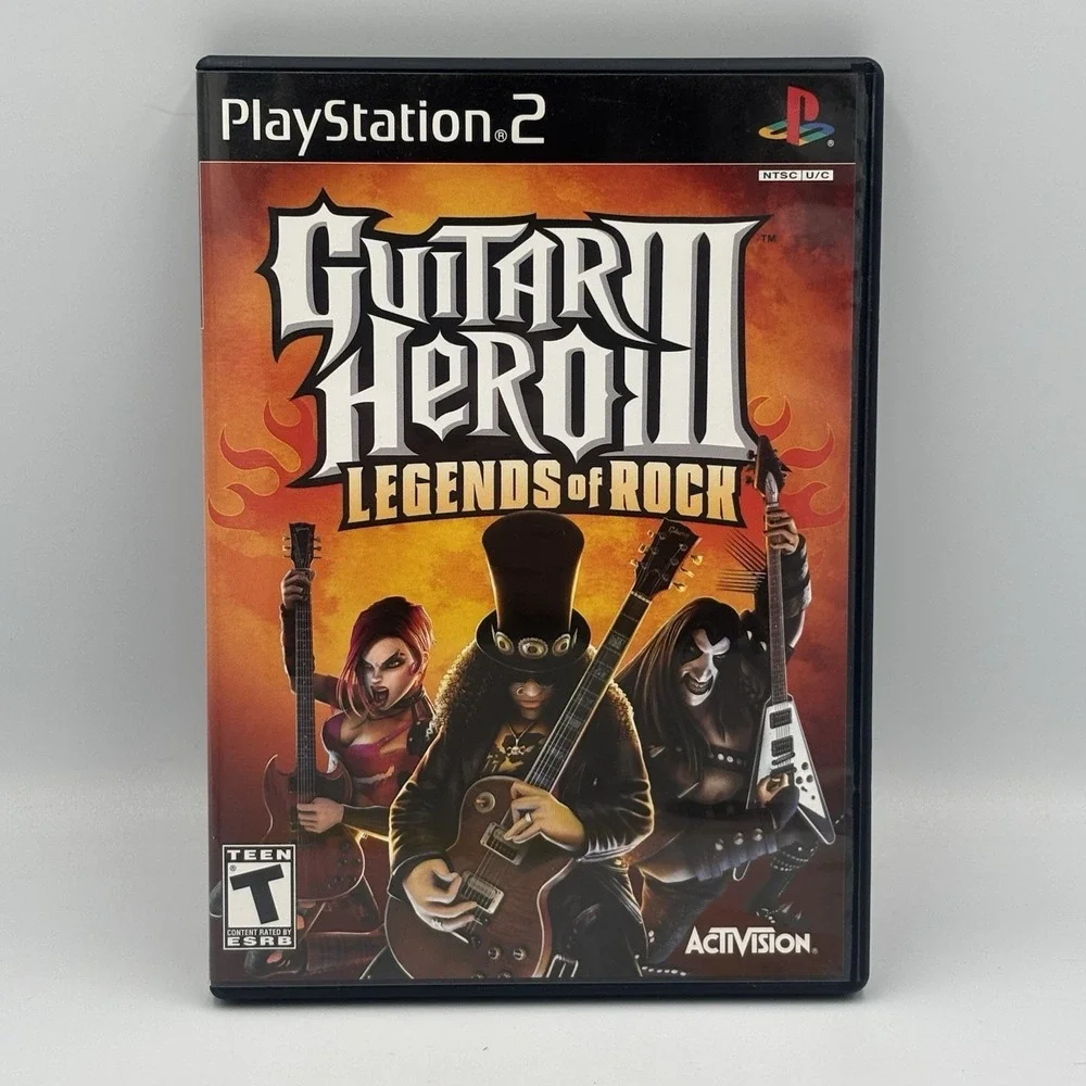 Guitar Hero 3 III Legends of Rock Game (PlayStation 2 2007) CIB